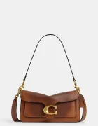Coach чанта crossbody дамска от кожа Soft Tabby Shoulder Bag 26 кафява CEW74