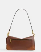 Coach чанта crossbody дамска от кожа Soft Tabby Shoulder Bag 26 кафява CEW74