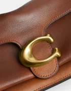 Coach чанта crossbody дамска от кожа Soft Tabby Shoulder Bag 26 кафява CEW74