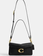 Coach чанта crossbody дамска от кожа Tabby 26 in Soft Grain Leather черна CCX04