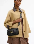 Coach чанта crossbody дамска от кожа Tabby 26 in Soft Grain Leather черна CCX04