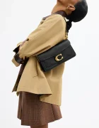 Coach чанта crossbody дамска от кожа Tabby 26 in Soft Grain Leather черна CCX04