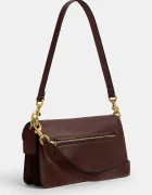 Coach чанта crossbody дамска от кожа Tabby 26 in Soft Grain Leather кафява CCX04