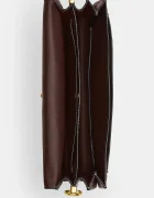 Coach чанта crossbody дамска от кожа Tabby 26 in Soft Grain Leather кафява CCX04
