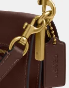 Coach чанта crossbody дамска от кожа Tabby 26 in Soft Grain Leather кафява CCX04