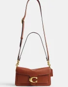 Coach чанта crossbody дамска от кожа Tabby 26 in Soft Grain Leather оранжева CCX04