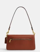 Coach чанта crossbody дамска от кожа Tabby 26 in Soft Grain Leather оранжева CCX04