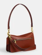 Coach чанта crossbody дамска от кожа Tabby 26 in Soft Grain Leather оранжева CCX04