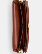 Coach чанта crossbody дамска от кожа Tabby 26 in Soft Grain Leather оранжева CCX04