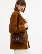Coach чанта crossbody дамска от кожа Tabby Chain Crossbody 19 кафява CCD85