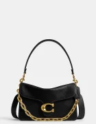 Coach чанта crossbody дамска от кожа TABBY черна CY919