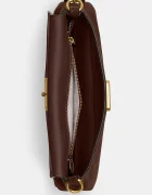 Coach чанта crossbody дамска от велур Suade Jet Shoulder Bag кафява CDZ74