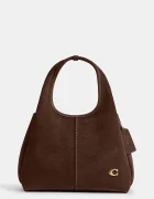 Coach чанта crossbody дамска от велур Suade Lana Shoulder Bag 23 кафява CBZ95