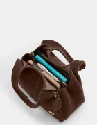 Coach чанта crossbody дамска от велур Suade Lana Shoulder Bag 23 кафява CBZ95