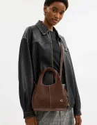 Coach чанта crossbody дамска от велур Suade Lana Shoulder Bag 23 кафява CBZ95