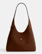 Coach чанта дамска от велур Brooklyn Shoulder Bag 28 кафява CW637