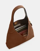 Coach чанта дамска от велур Brooklyn Shoulder Bag 28 кафява CW637