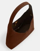 Coach чанта дамска от велур Brooklyn Shoulder Bag 28 кафява CW637