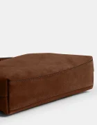 Coach чанта дамска от велур Brooklyn Shoulder Bag 28 кафява CW637