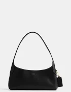 Coach чанта тип багета дамска от кожа Brooklyn Shoulder Bag 26 черна CFT34