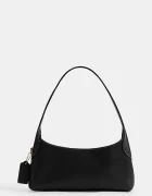 Coach чанта тип багета дамска от кожа Brooklyn Shoulder Bag 26 черна CFT34