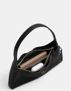 Coach чанта тип багета дамска от кожа Brooklyn Shoulder Bag 26 черна CFT34
