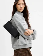 Coach чанта тип багета дамска от кожа Brooklyn Shoulder Bag 26 черна CFT34