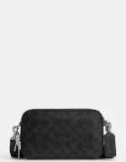 Coach чанта за кръста мъжка от кожа черна CFT68