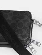 Coach чанта за кръста мъжка от кожа черна CFT68