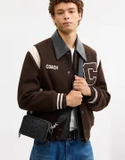 Coach чанта за кръста мъжка от кожа черна CFT68