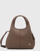 Coach дамска чанта crossbody от кожа Lana Shoulder Bag 23 кафява CM545