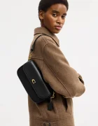Coach Кожена чанта Brook Flap Chain Bag в черно CAN90