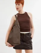 Coach Кожена чанта Brooklyn Shoulder Bag 39 в кафяво CU044