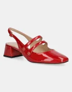 Coach Кожени обувки с дебел ток Winley Slingback Mary Jane
