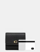 Coach портфейл дамски от кожа черен CAO13