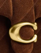 Coach Велурена чанта Tabby 20 в кафяво CCK48