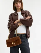 Coach Велурена чанта Tabby 26 в кафяво CCK49