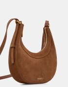 COCCINELLE чанта crossbody дамска от велур кафява E5 USA 53 01 01