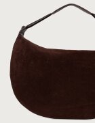COCCINELLE чанта тип хобо дамска от велур кафява E1 VCB 13 01 01