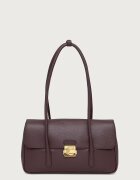 COCCINELLE шопинг чанта дамска от кожа C-ME LOCK бордо E1 U4K 12 03 01