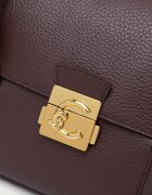 COCCINELLE шопинг чанта дамска от кожа C-ME LOCK бордо E1 U4K 12 03 01