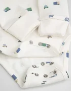 Coccodrillo боди за бебе от памук бежово MAMA BOY NEWBORN