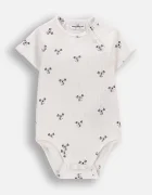 Coccodrillo боди за бебе с памук бежово SMILE UNISEX NEWBORN