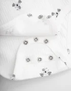 Coccodrillo боди за бебе с памук бежово SMILE UNISEX NEWBORN