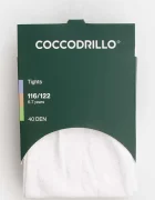 Coccodrillo чорапогащник за деца бял TIGHT MICROFIBRE COLORFUL