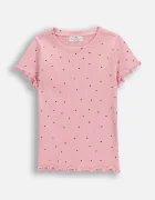 Coccodrillo Детска тениска в жълто HEARTS GIRL KIDS