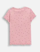 Coccodrillo Детска тениска в жълто HEARTS GIRL KIDS