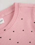 Coccodrillo Детска тениска в жълто HEARTS GIRL KIDS