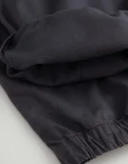 Coccodrillo Детски памучен панталон в сиво с изчистен дизайн WINTER COSY GRIL JUNIOR