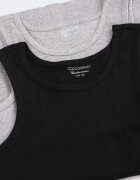 Coccodrillo Детски топ (2 броя) в черно с изчистен дизайн BASIC UNDERWEAR